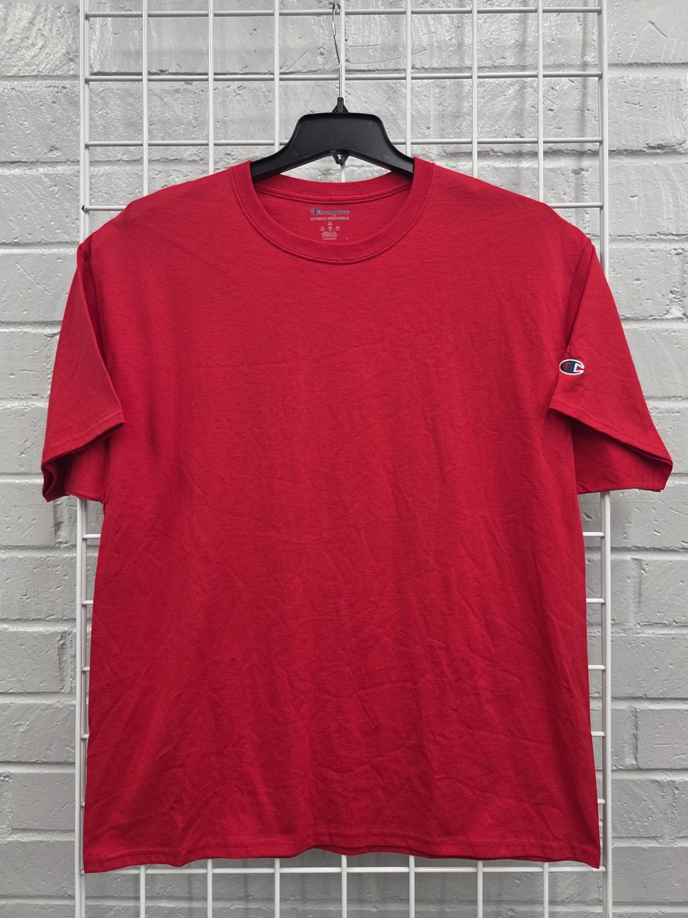 Champion Red Short Sleeve Crewneck T-Shirt
